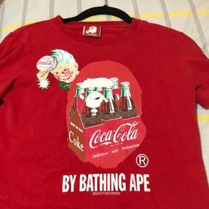 Bape shirt x Coca Cola collaboration